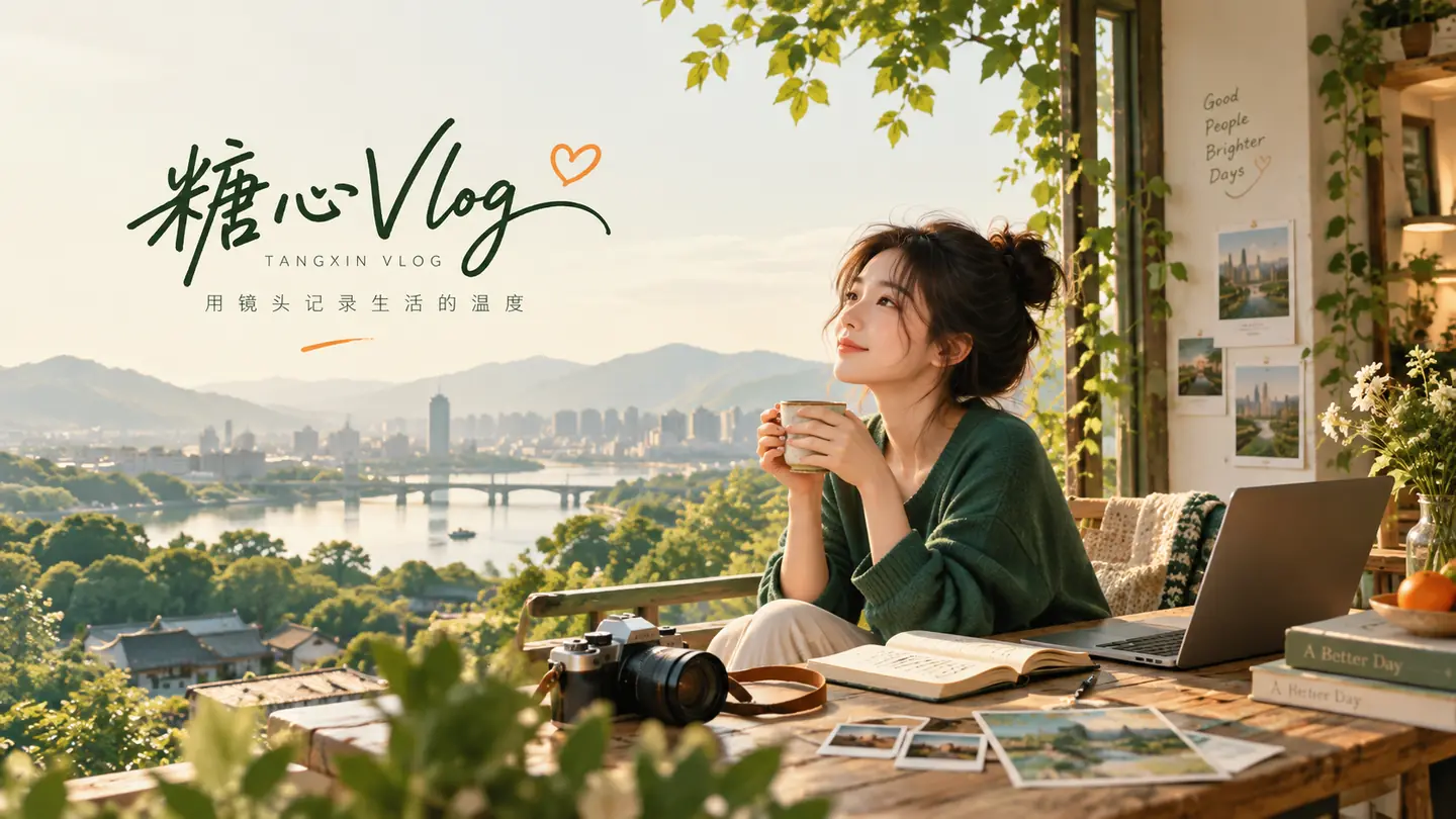 糖心Vlog生活影像主题视觉